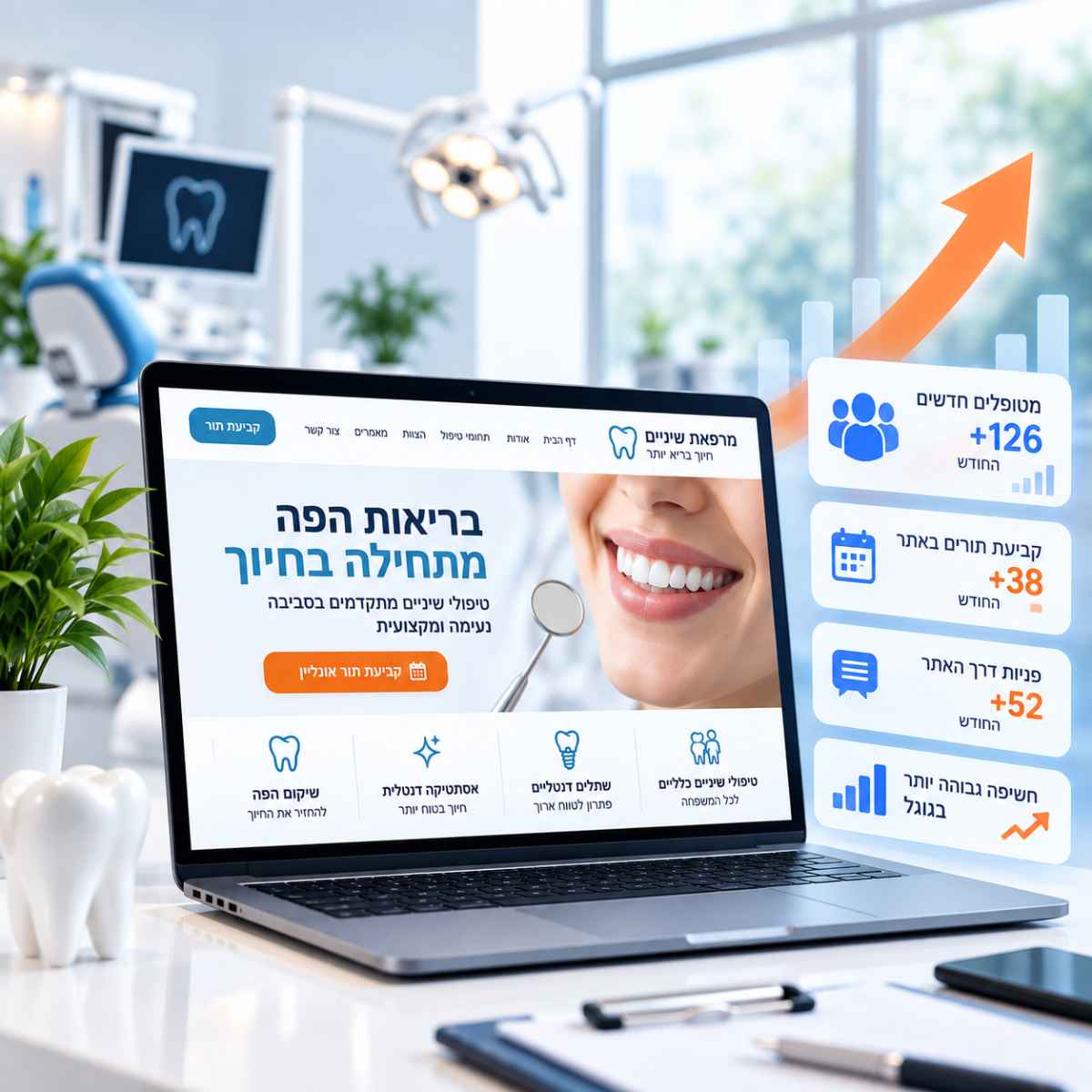 בניית אתרים לרופאי שיניים